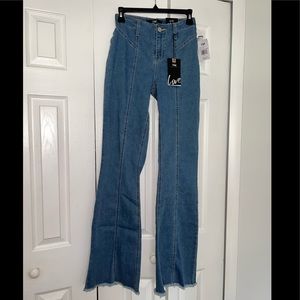 High rise flare jeans